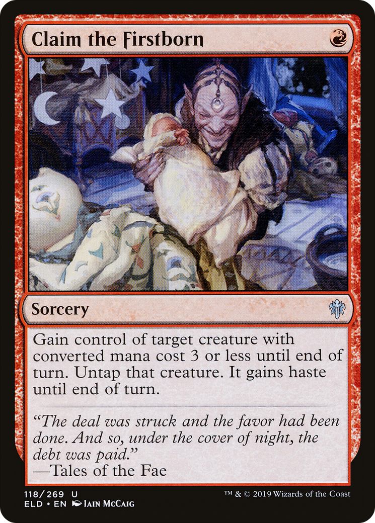 Claim the Firstborn [Throne of Eldraine] Foil
