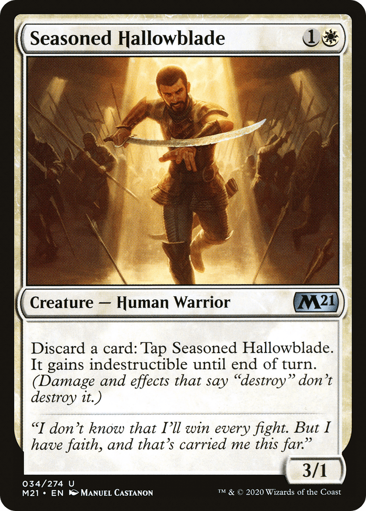 Seasoned Hallowblade [Core Set 2021] Foil