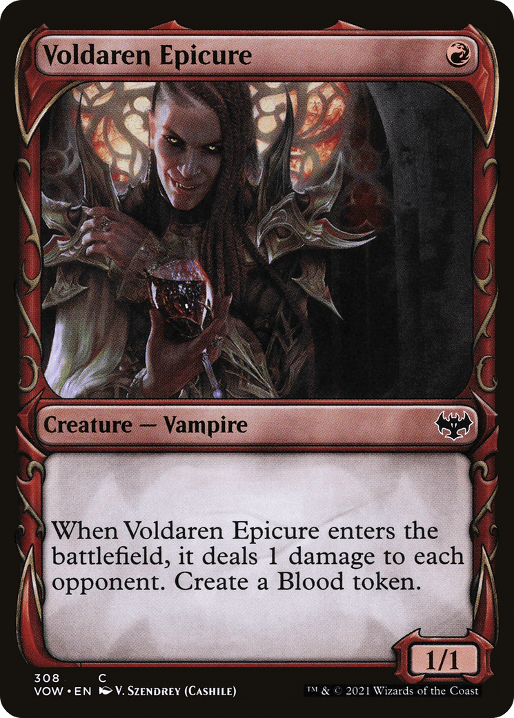 Voldaren Epicure (Showcase Fang Frame) [Innistrad: Crimson Vow] Foil