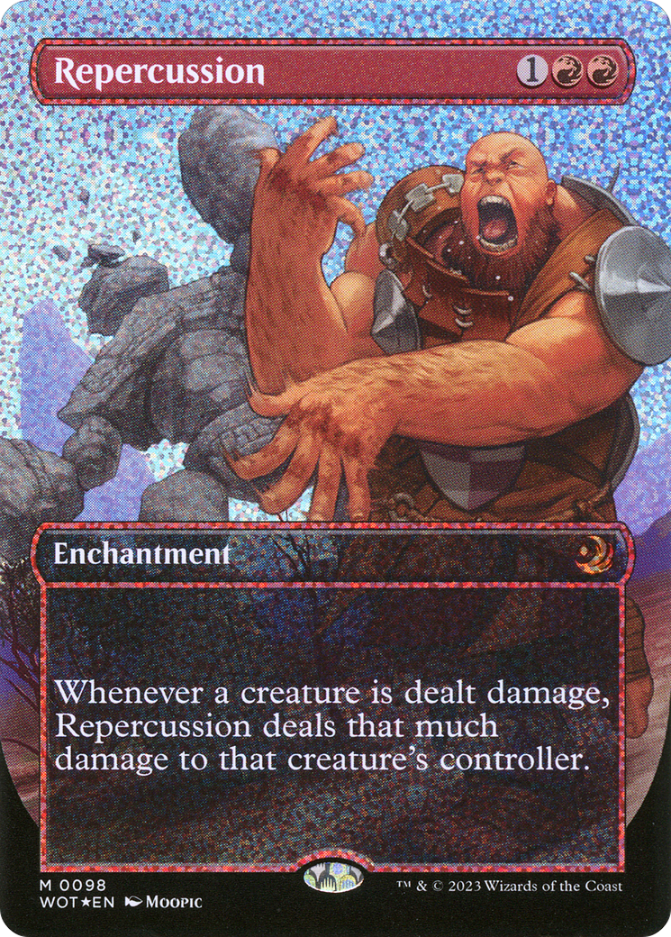 Repercussion (Anime Borderless) (Confetti Foil) [Wilds of Eldraine: Enchanting Tales]