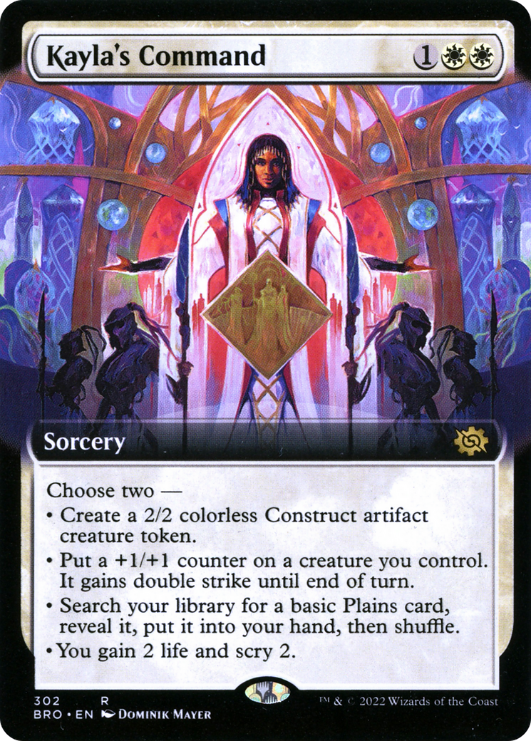 Kayla's Command (Extended Art) [The Brothers' War] Foil