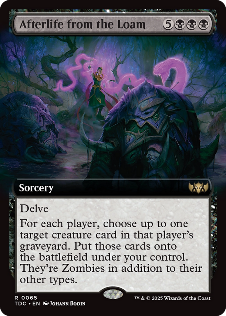 Afterlife from the Loam (Extended Art) (065) [Commander: Tarkir: Dragonstorm]