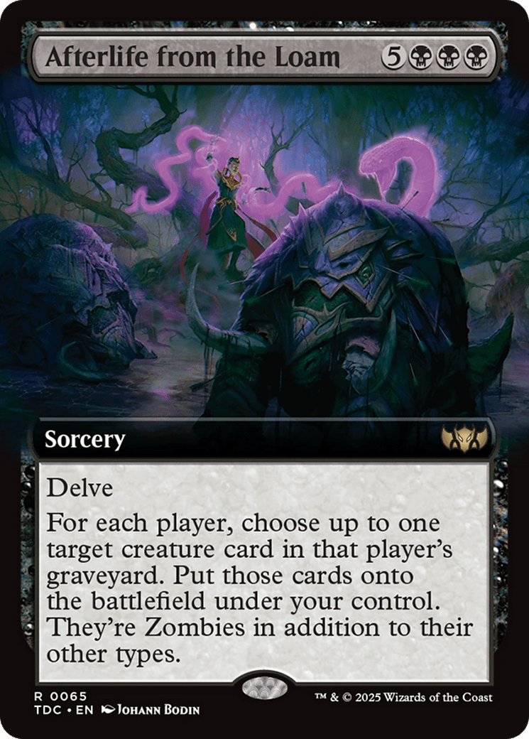 Afterlife from the Loam (Extended Art) (065) [Commander: Tarkir: Dragonstorm]