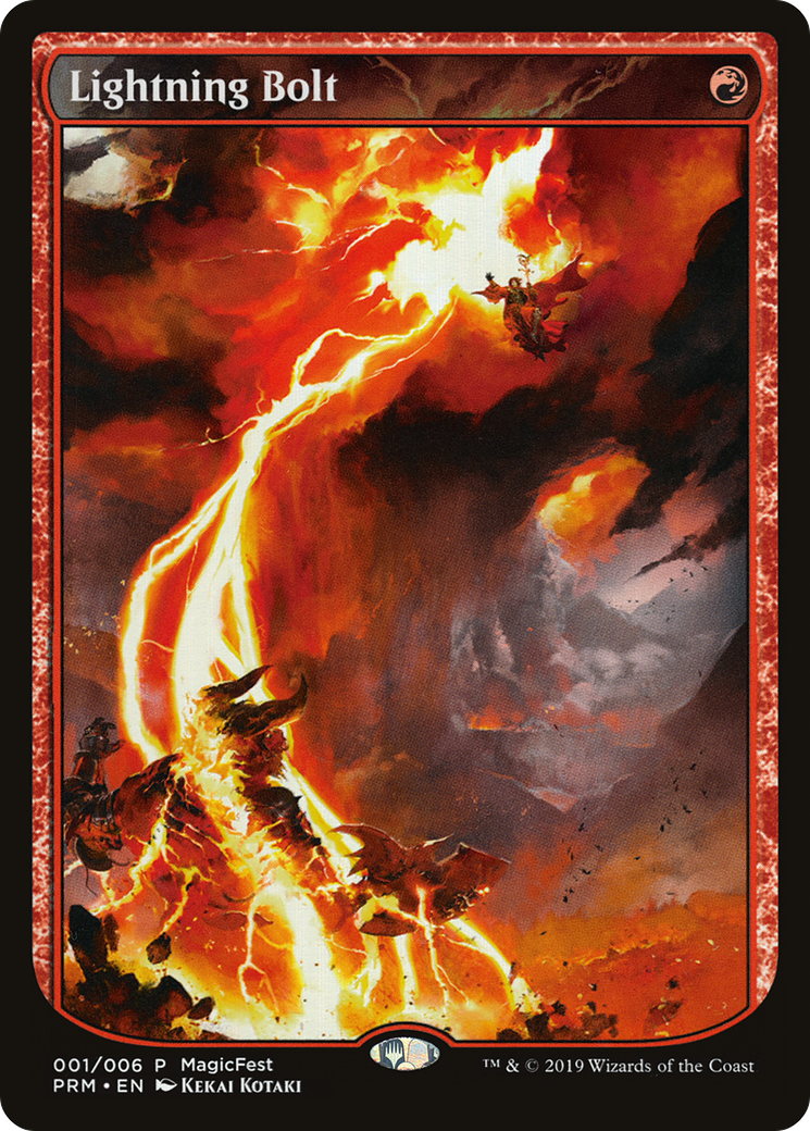 Lightning Bolt (Textless) [MagicFest 2019] Foil