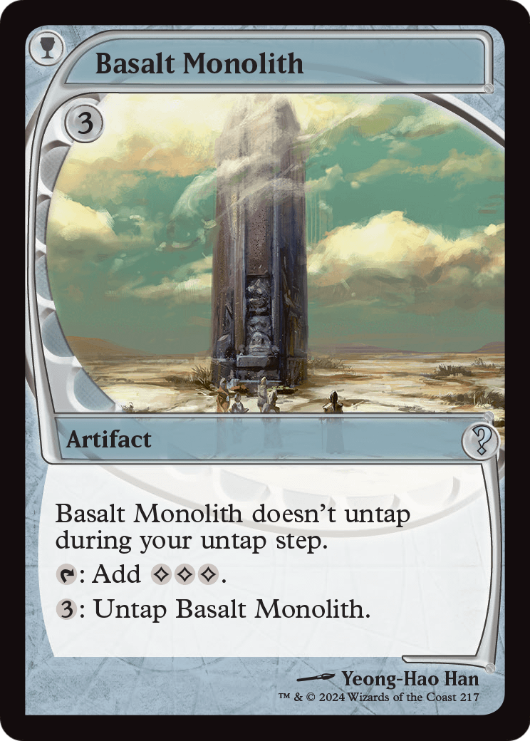 Basalt Monolith (Future Sight) [Mystery Booster 2] Foil