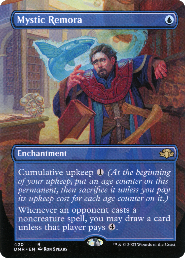 Mystic Remora (Borderless Alternate Art) [Dominaria Remastered] Foil