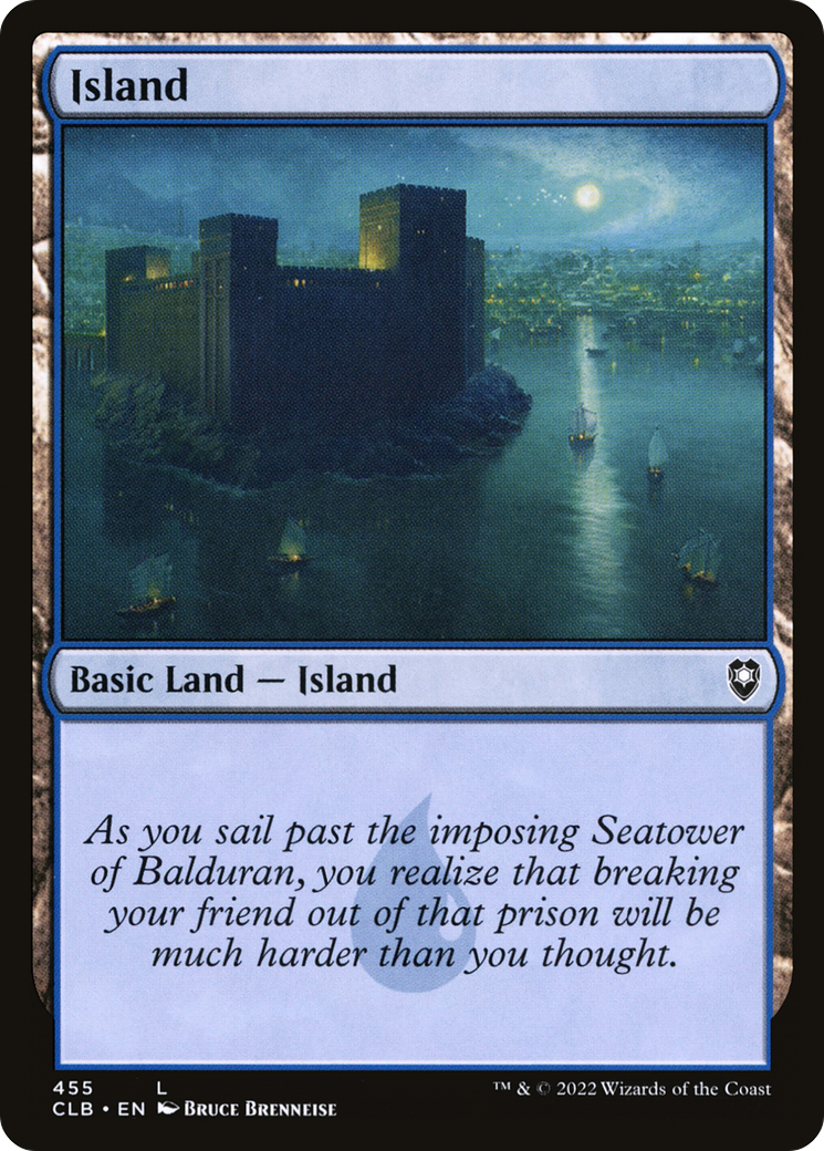 Island (455) [Commander Legends: Battle for Baldur's Gate] Foil
