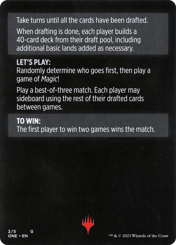 Winchester Draft // Winchester Draft (cont'd) (MONE-002) - Phyrexia: All Will Be One Minigames