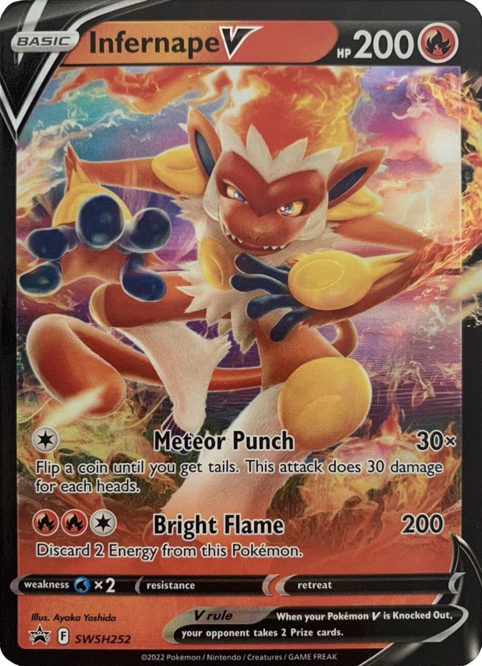 Infernape V SWSH252/307 - SWSH Sword & Shield Promo Cards Holofoil