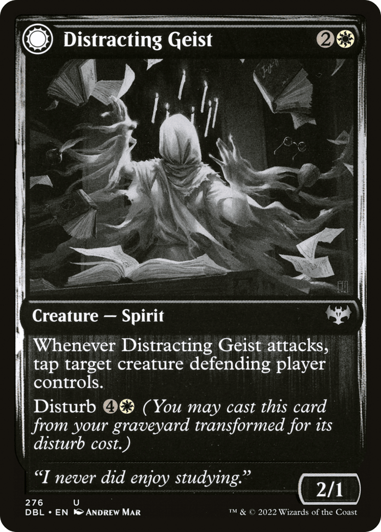 Distracting Geist // Clever Distraction [Innistrad: Double Feature]