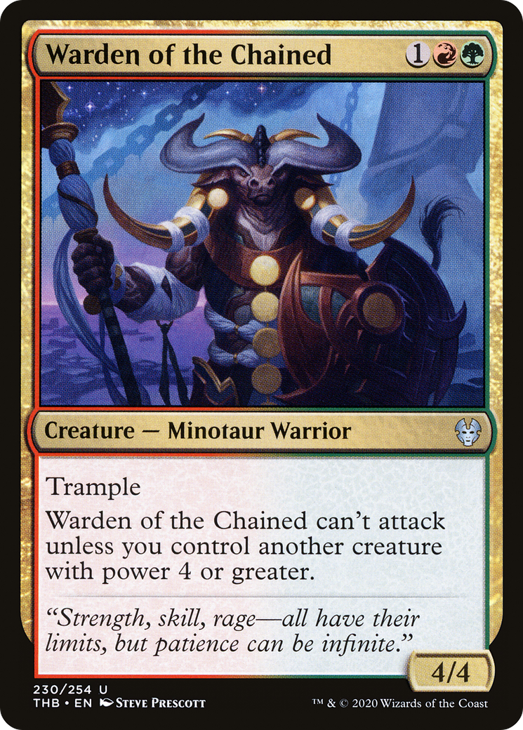 Warden of the Chained [Theros Beyond Death] Foil