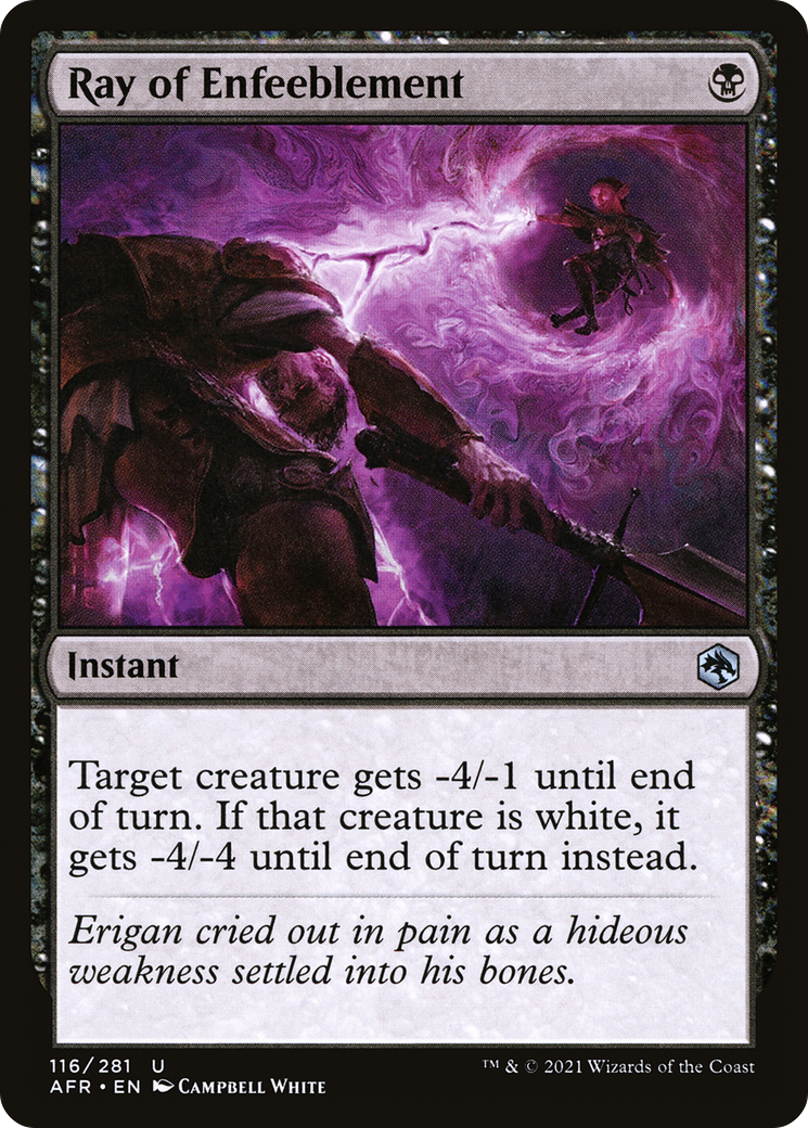 Ray of Enfeeblement [Dungeons & Dragons: Adventures in the Forgotten Realms] Foil