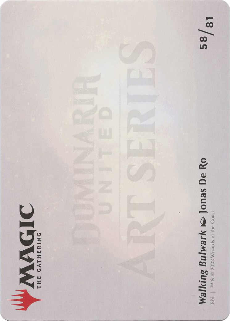 Walking Bulwark // Walking Bulwark (ADMU-058) - Dominaria United Art Series (Borderless)