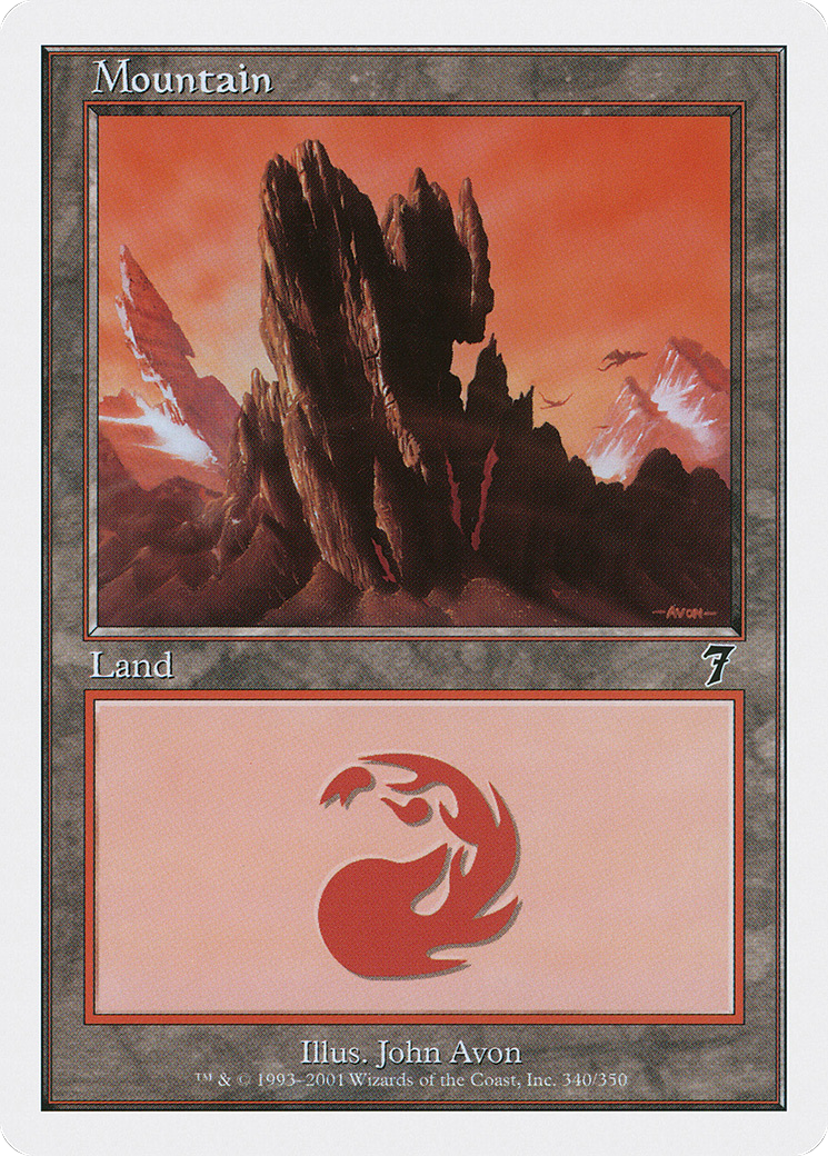 Mountain (340) [Seventh Edition] Foil