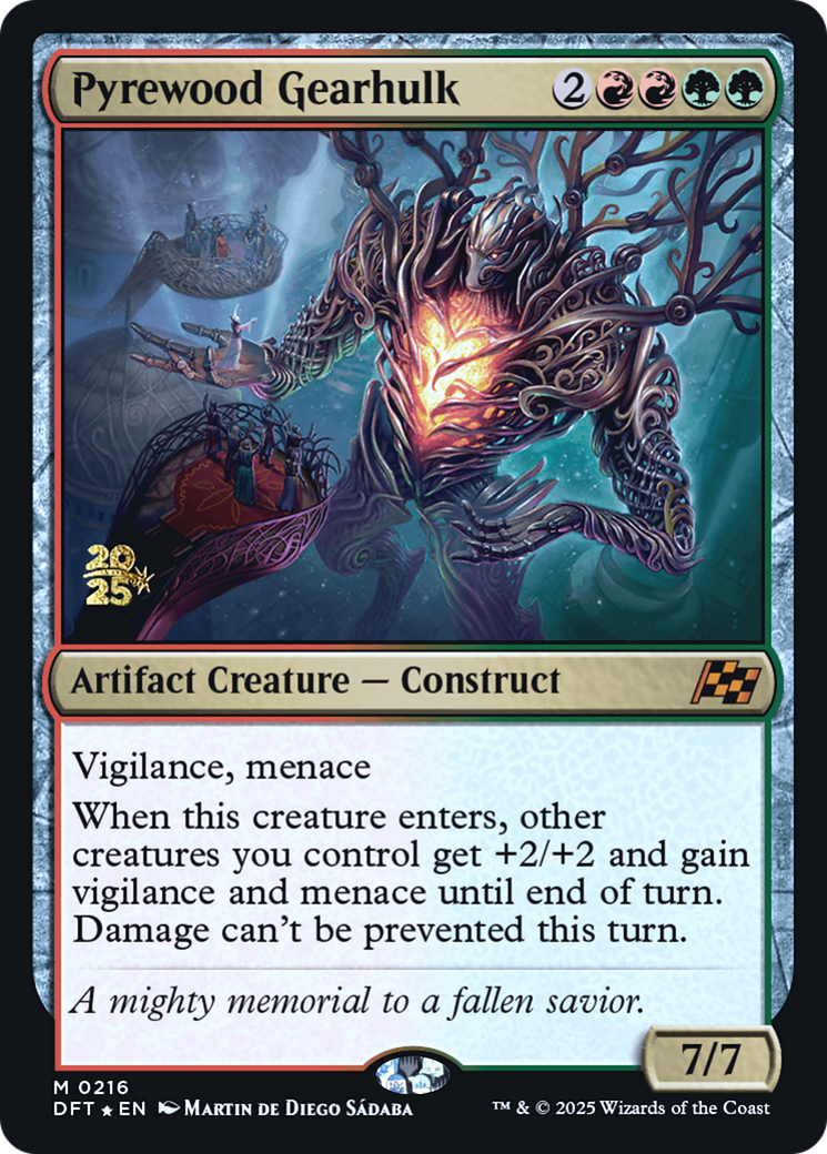 Pyrewood Gearhulk (-216) [Prerelease Cards]  Foil