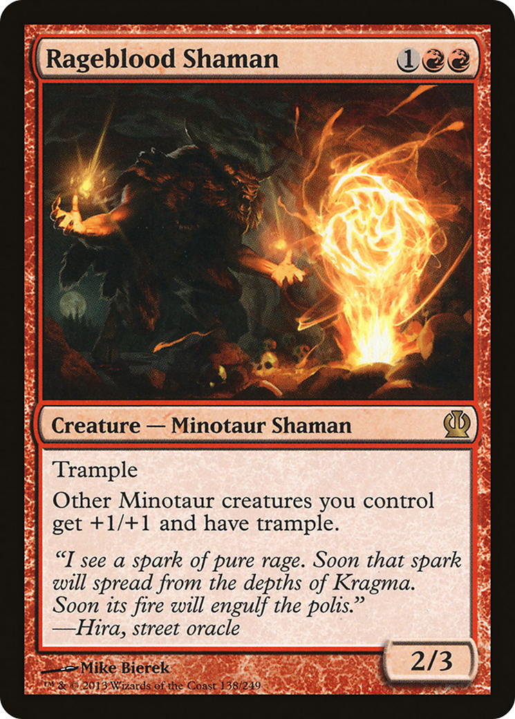 Rageblood Shaman [Theros] Foil