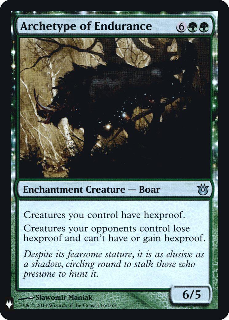 Archetype of Endurance |  Foil (BNG-116) [The List]