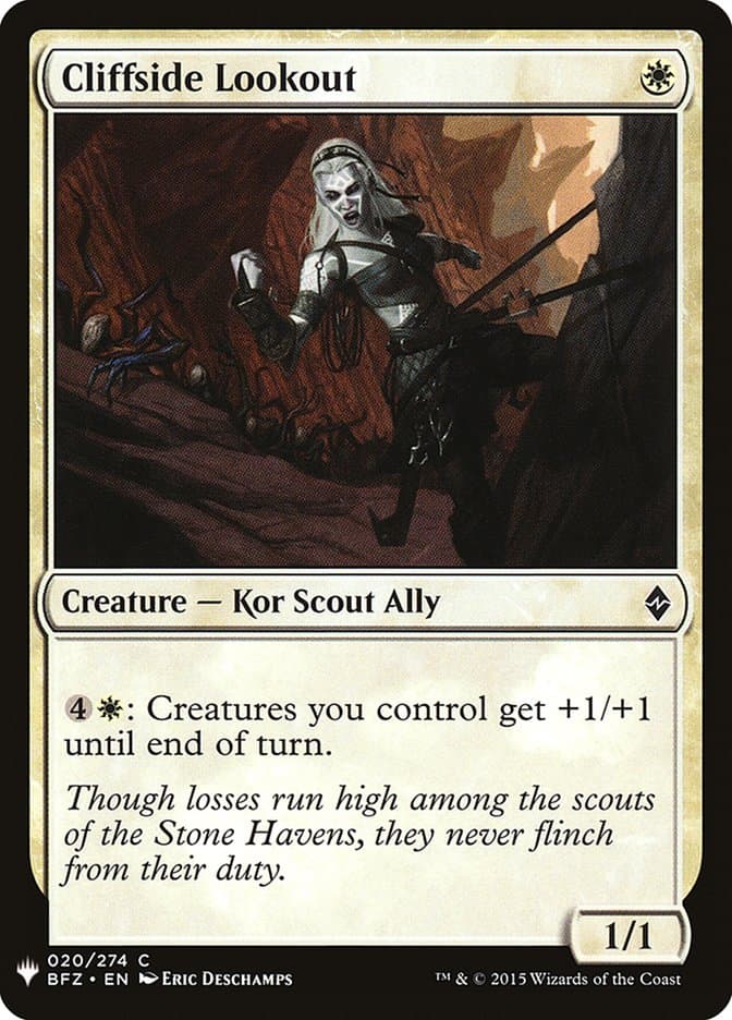 Cliffside Lookout |  (BFZ-20) [The List]
