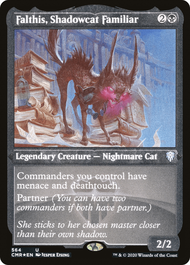 Falthis, Shadowcat Familiar (564) [Commander Legends]  Foil