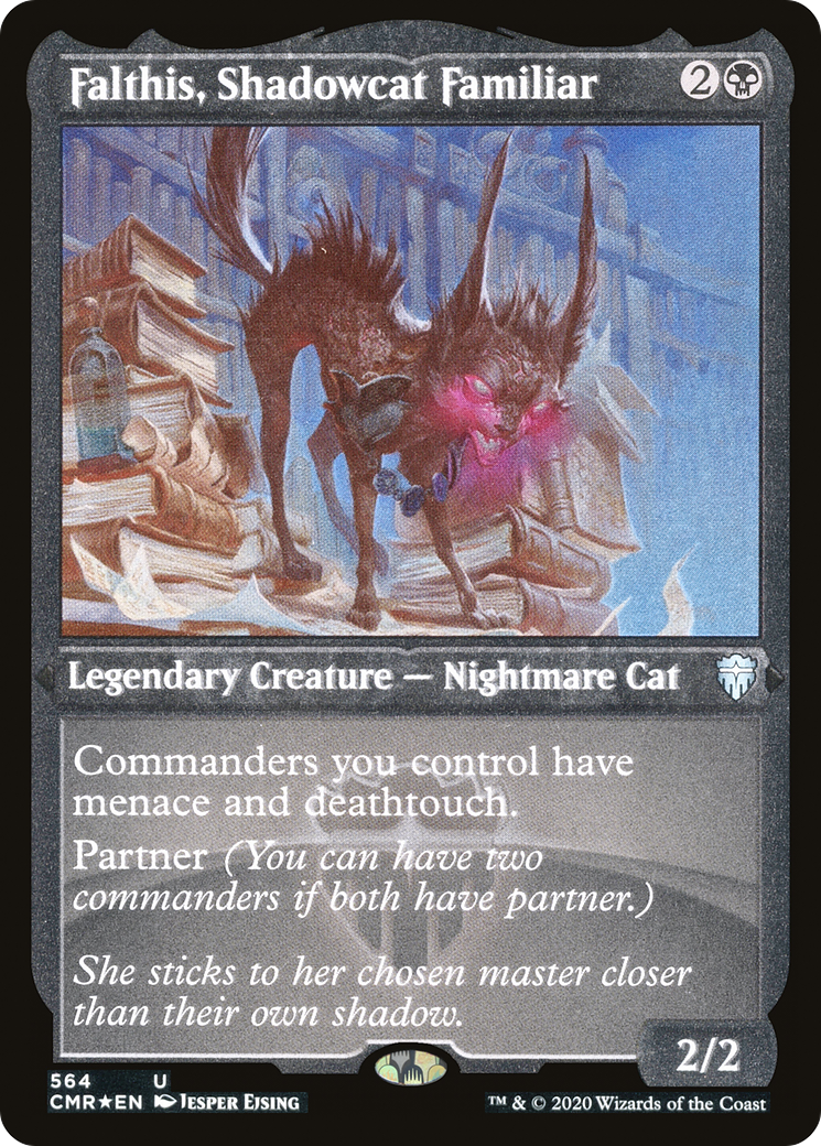 Falthis, Shadowcat Familiar (564) [Commander Legends]  Foil