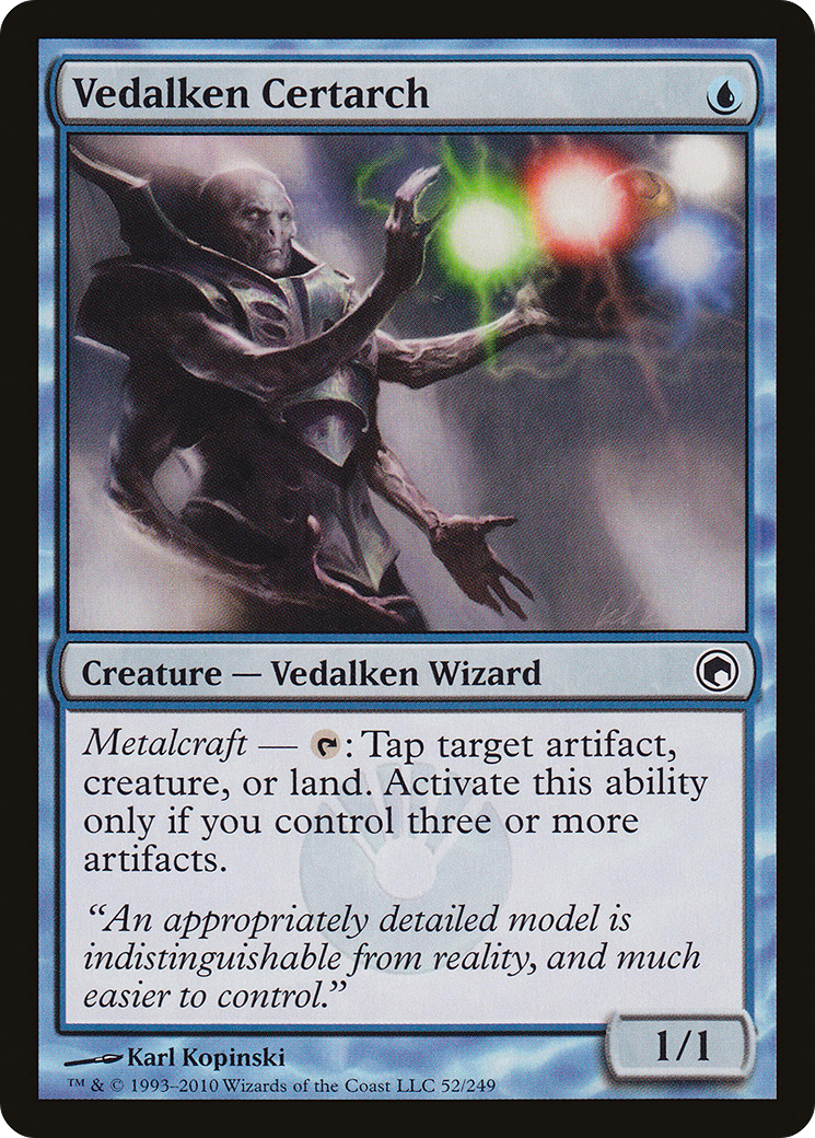 Vedalken Certarch [Scars of Mirrodin] Foil