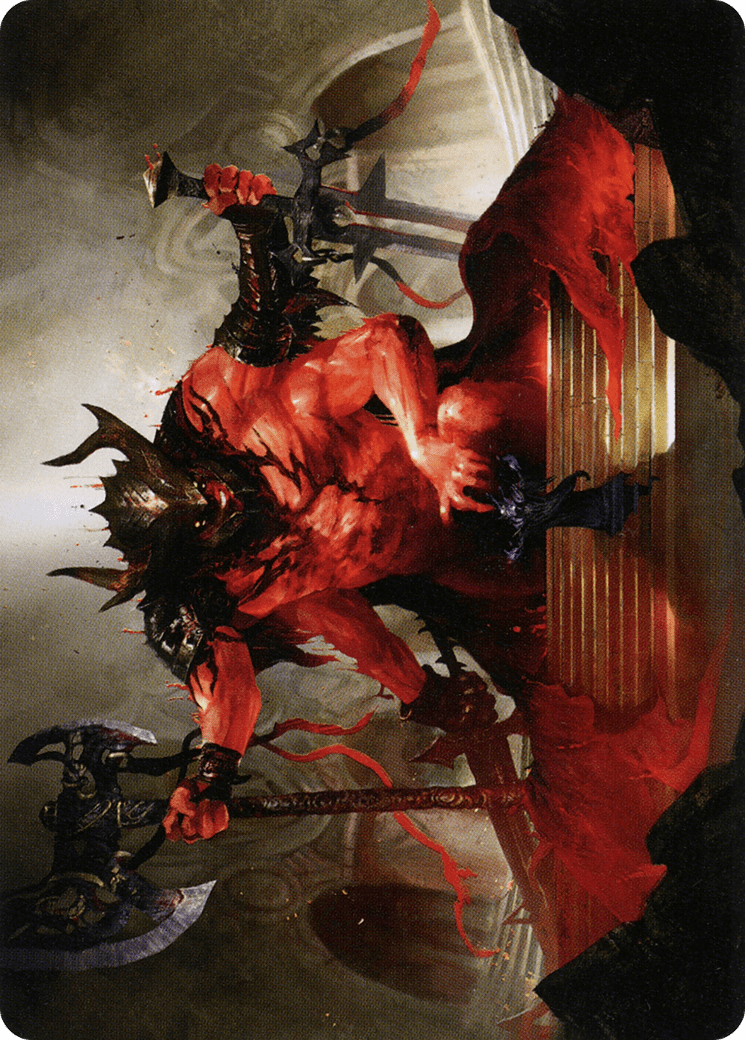 Awaken the Blood Avatar // Awaken the Blood Avatar (ASTX-020) - Strixhaven Art Series (Borderless)