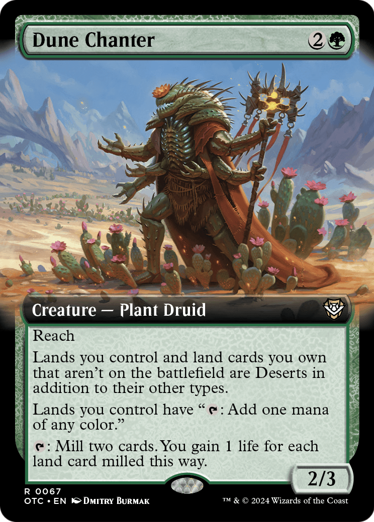 Dune Chanter (Extended Art) [Outlaws of Thunder Junction Commander] Foil