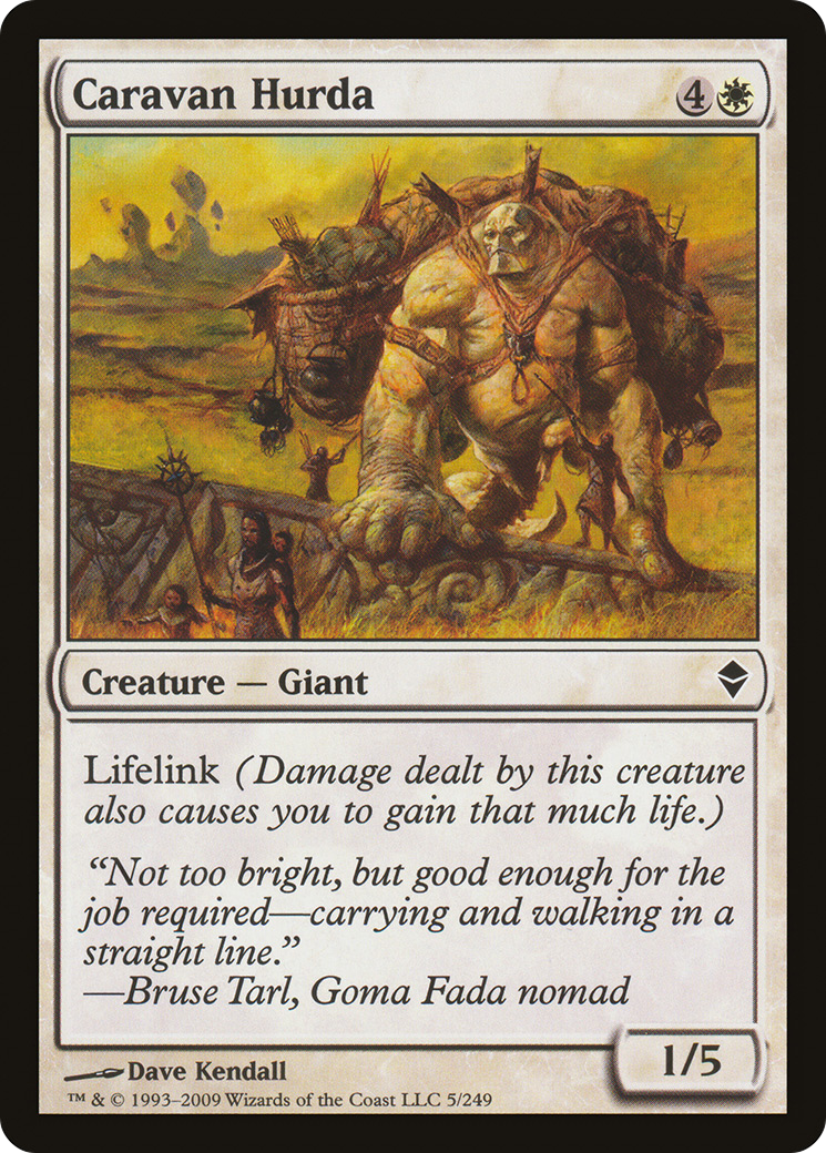 Caravan Hurda [Zendikar] Foil