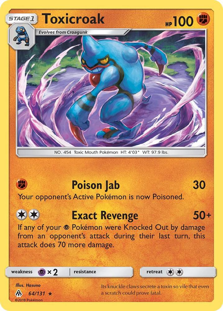 Toxicroak 64/131 (SM - Forbidden Light) 