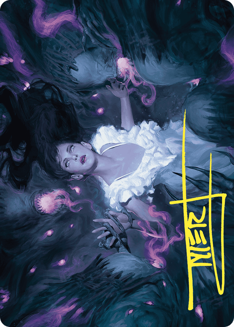 Neva, Stalked by Nightmares // Neva, Stalked by Nightmares (AWOE-030) - Wilds of Eldraine Art Series (Borderless) Foil