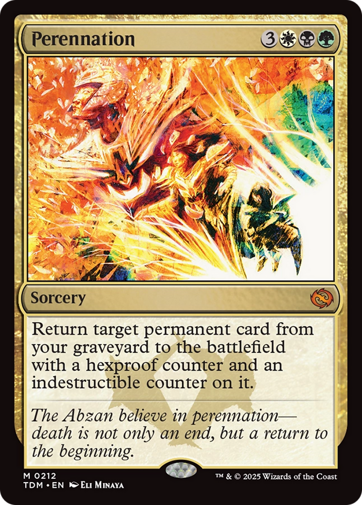 Perennation (212) [Tarkir: Dragonstorm]  Foil
