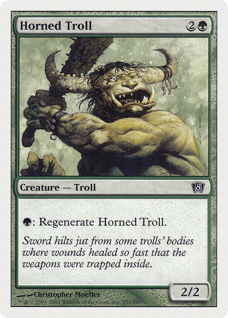 Horned Troll [Eighth Edition] Foil