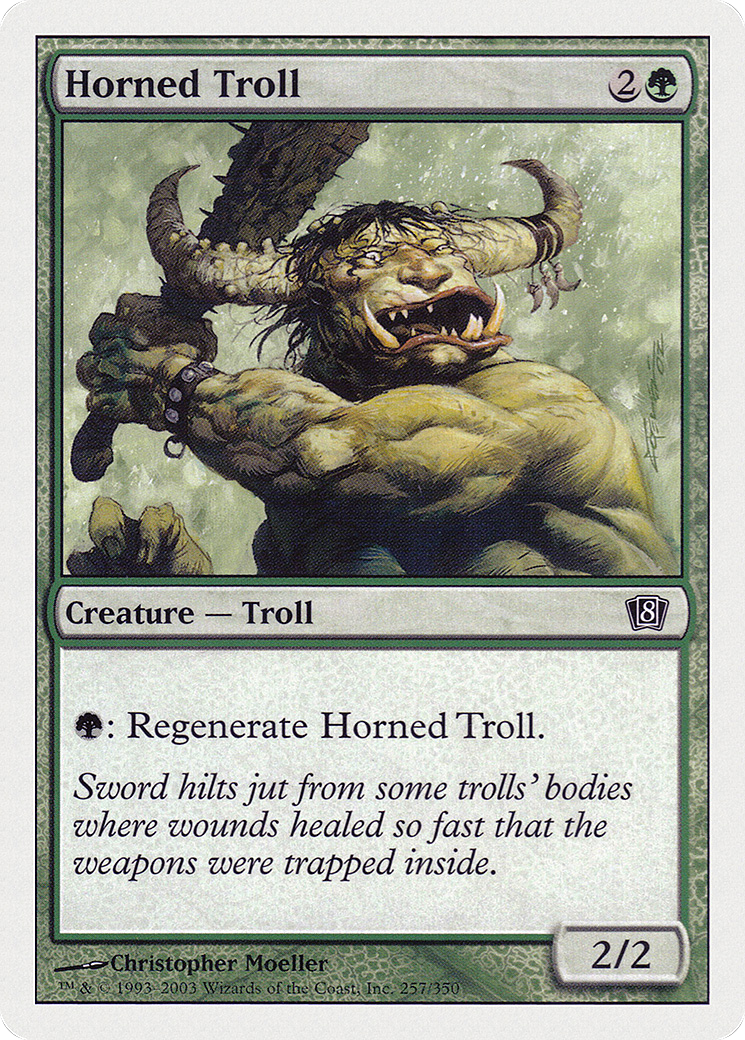 Horned Troll [Eighth Edition] Foil
