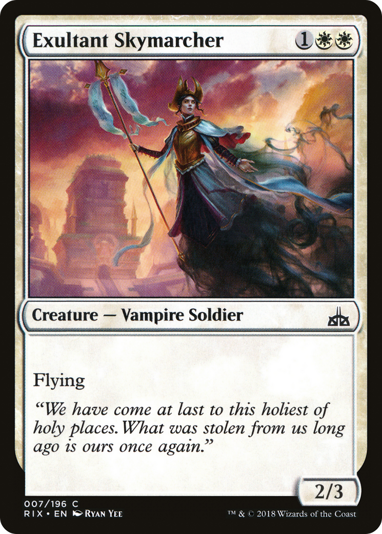 Exultant Skymarcher [Rivals of Ixalan] Foil