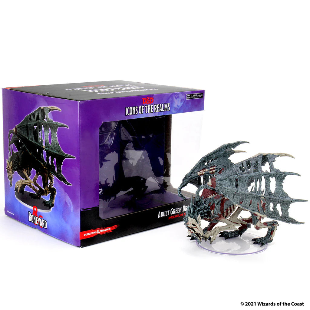 D&D Icons Of The Realms | Boneyard Premium Set – Green Dracolich