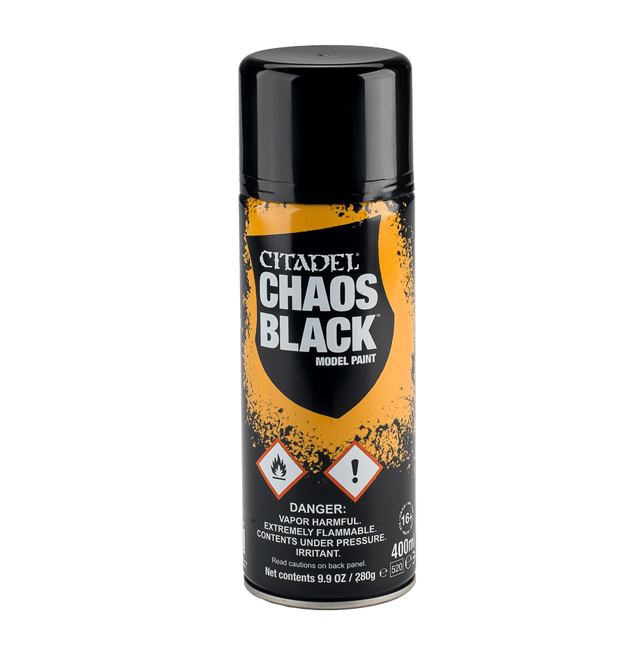 Citadel Spray Paint | Chaos Black 400ml (Pick-up Only)