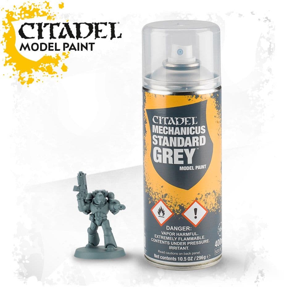 Citadel Spray Paint | Mechanicus Grey 400ml (Pick-up Only)