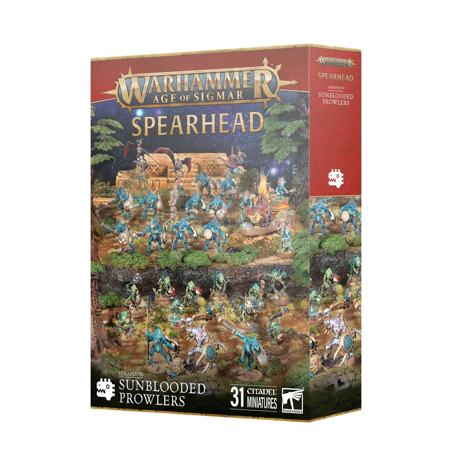 Warhammer: Age of Sigmar | Spearhead | Seraphon: Sunblooded Prowlers