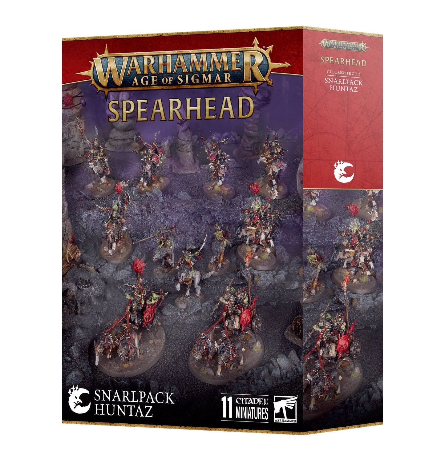 Warhammer: Age of Sigmar | Spearhead | Gloomspite Gitz: Snarlpack Huntaz