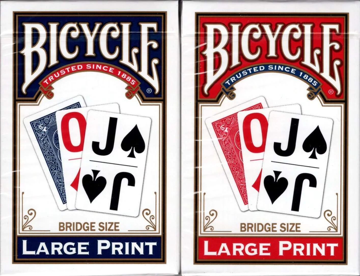 Bicycle Playing Cards | Bridge Size: Large Print - Blue
