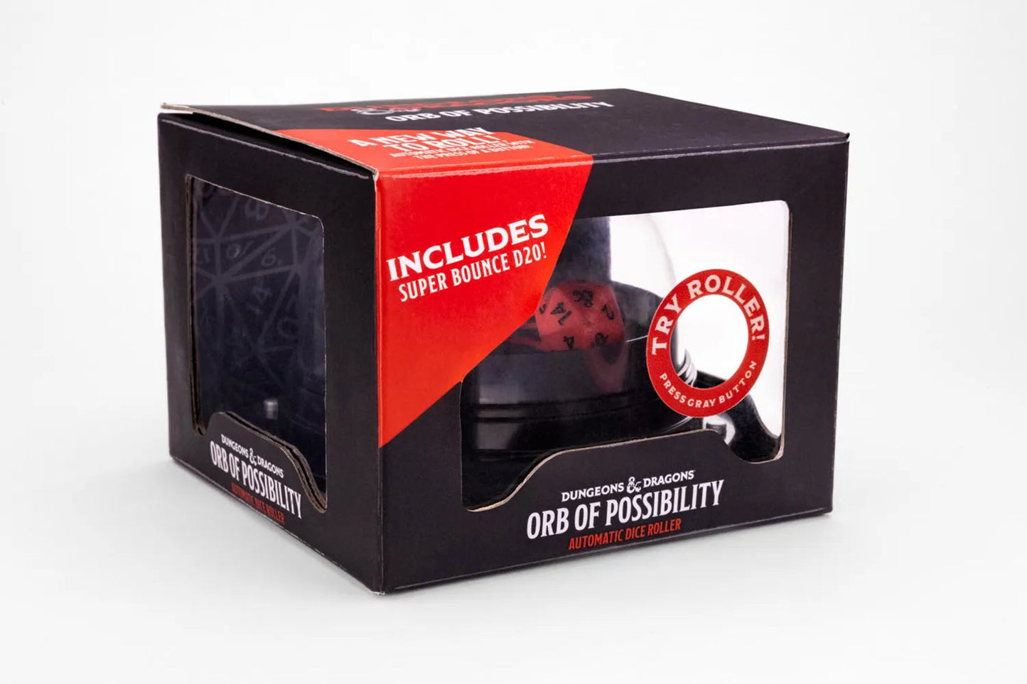 D&D | Orb of Possibility Dice Roller w/ Silicone D20