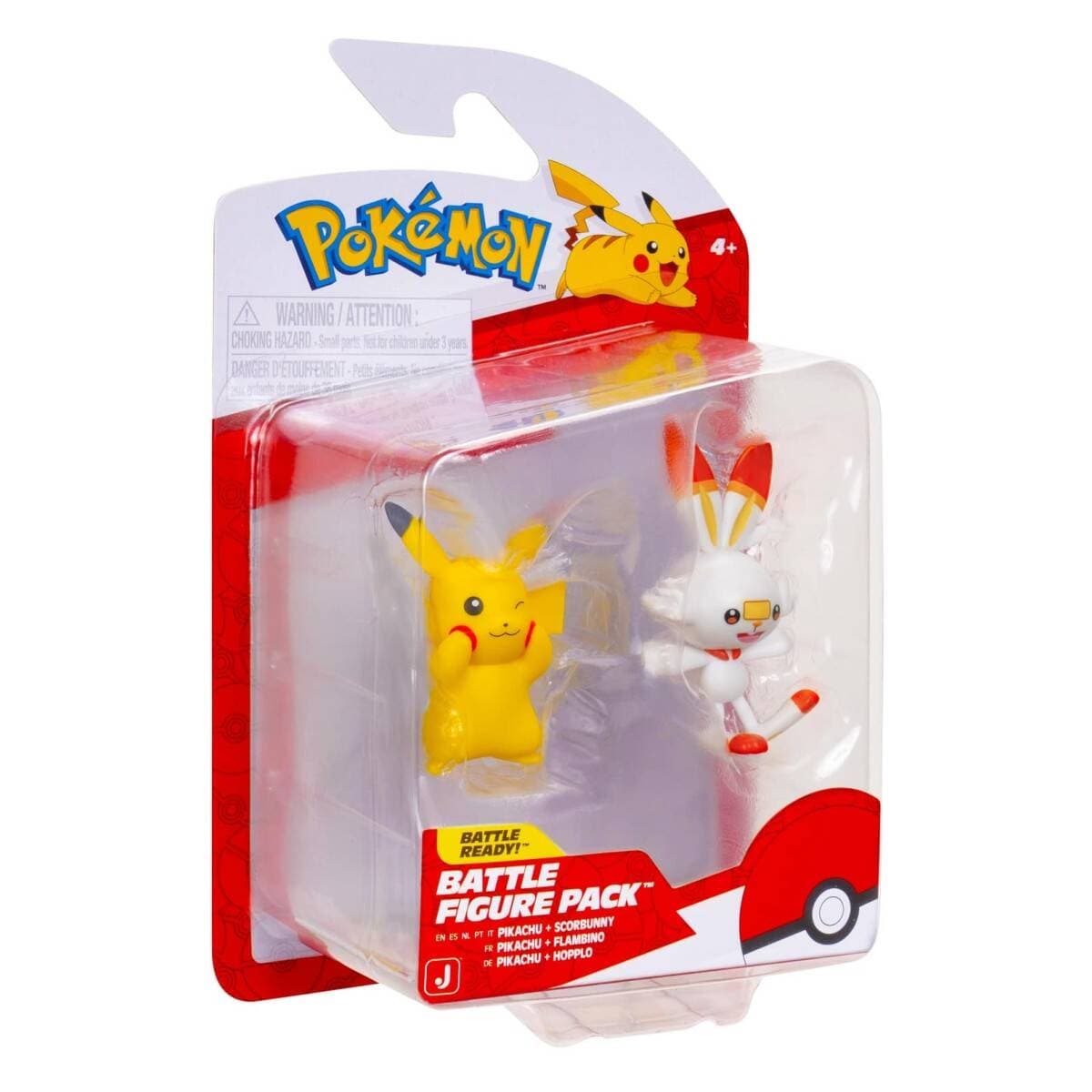 Pokemon Battle Figures | 2 Pack | Pikachu & Scorbunny