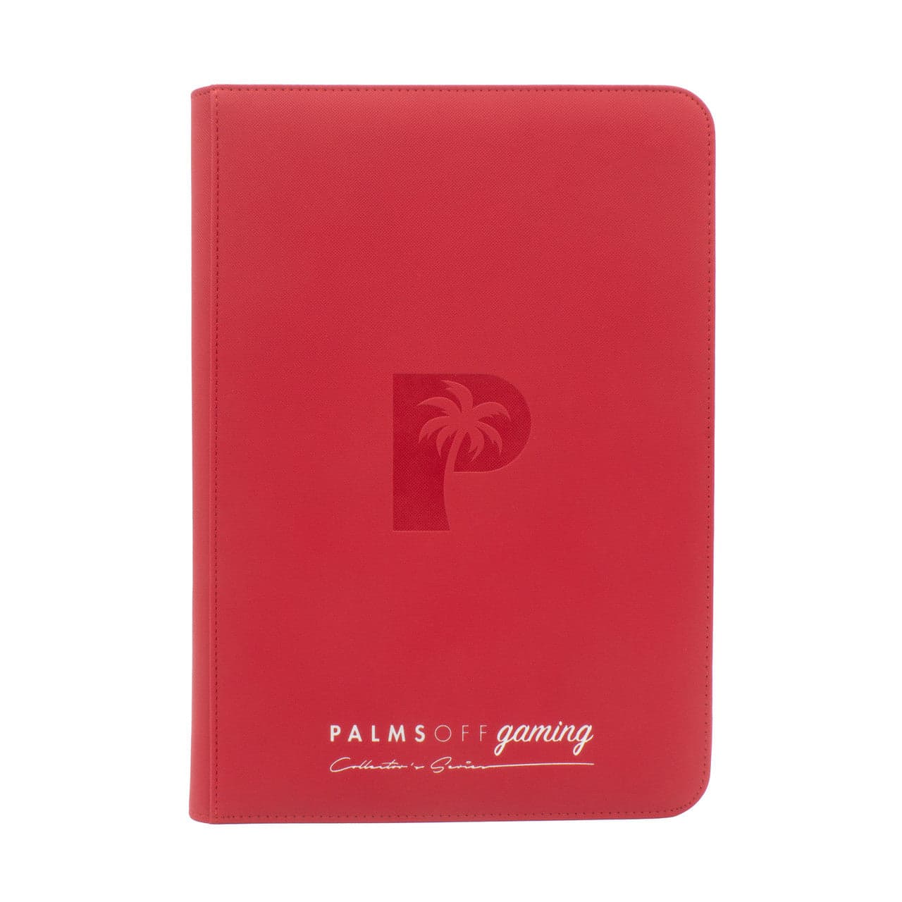 Palms Off | Collector's Series | Clear Top Loader Zip Binder | Red