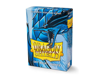 Dragon Shield Matte Sleeves | Japanese Size | 60ct Sky Blue