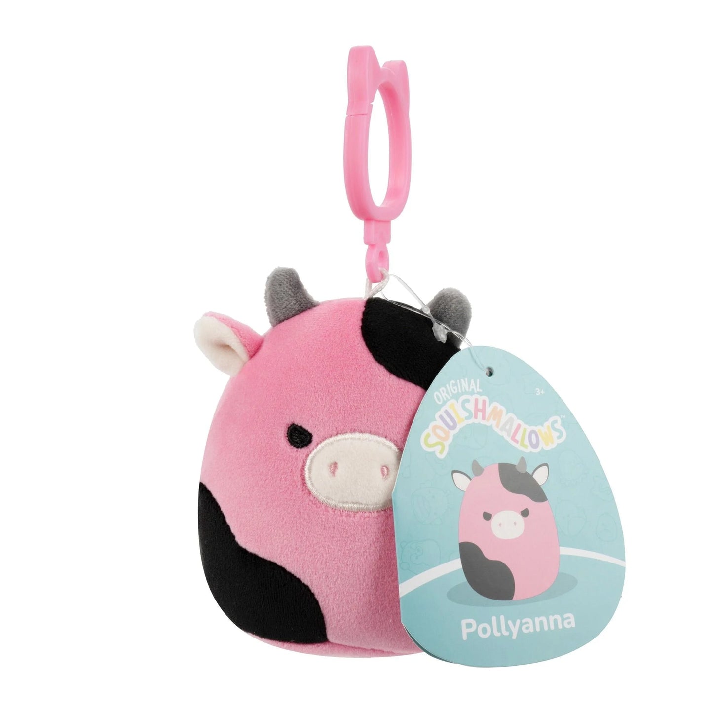 Squishmallows | 3.5" Clip On | Pollyanna the Cow