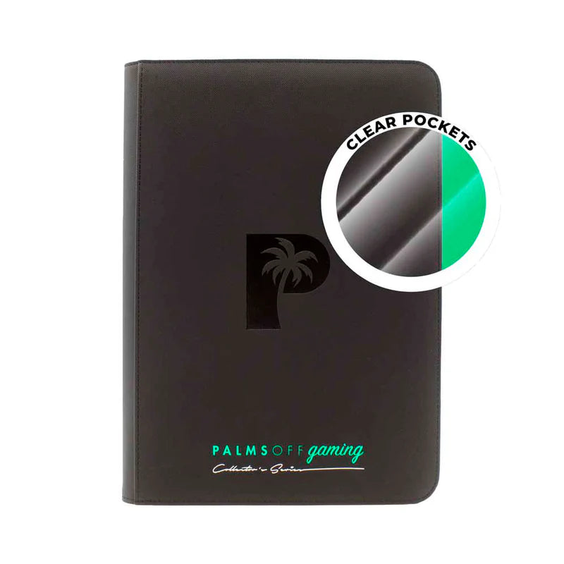 Palms Off | Collector's Series | Clear Top Loader Zip Binder | Black