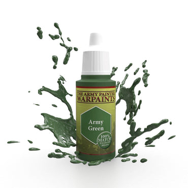 The Army Painter | Warpaints | Army Green Acrylic Paint 18ml