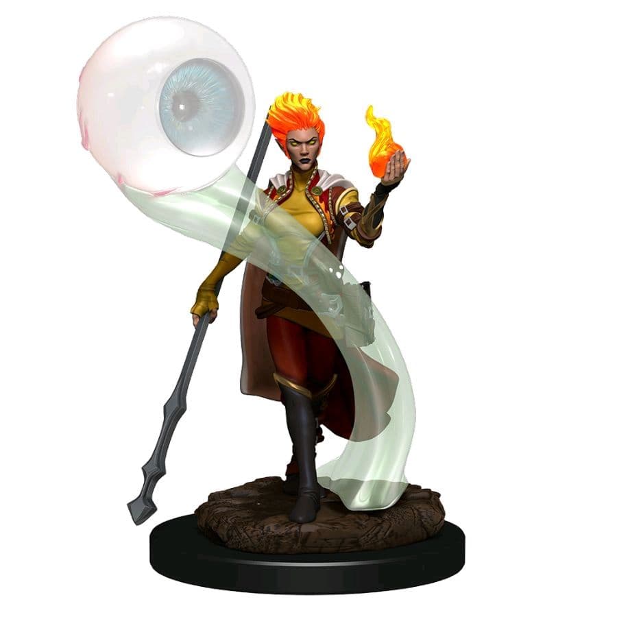 D&D Premium Painted Figures | Fire Genasi Wizard Female