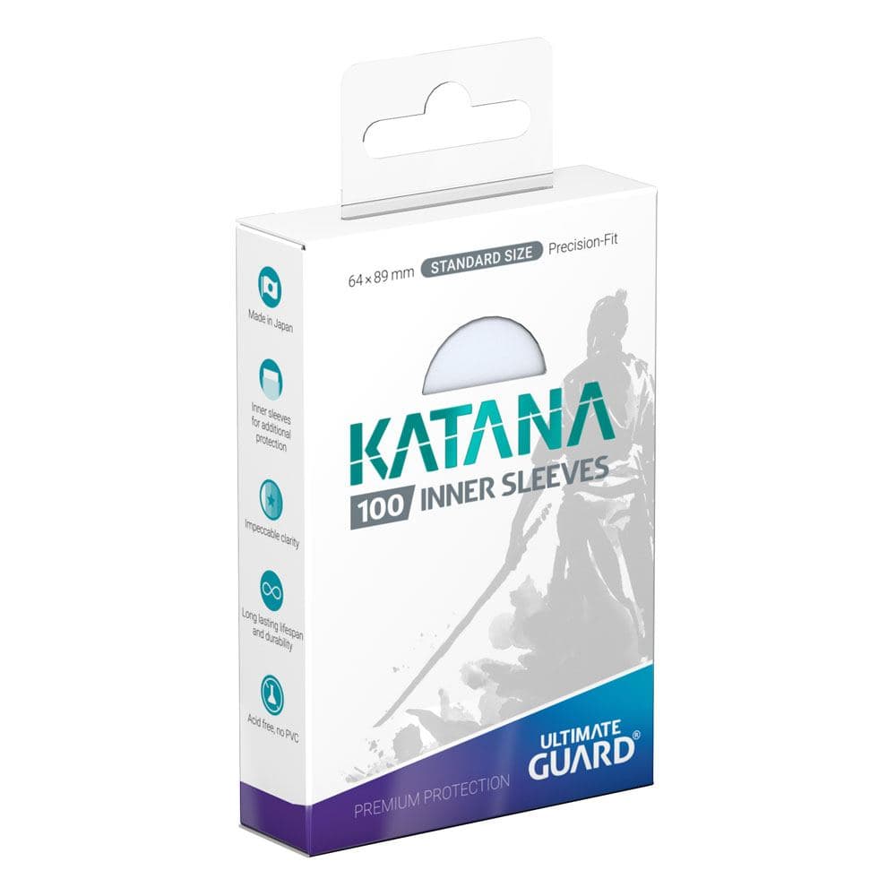 Ultimate Guard: Katana | Standard Size Inner Sleeves | 100ct | Transparent