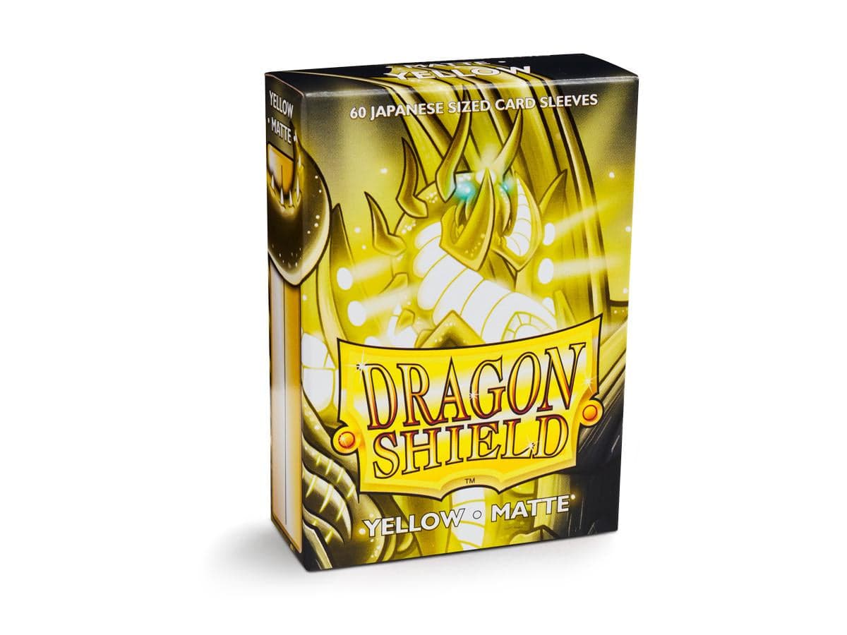Dragon Shield | Japanese Size Sleeves | 60ct | Yellow (Matte)